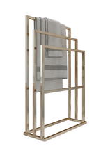 Load image into Gallery viewer, Stand Towel Rack Gold

