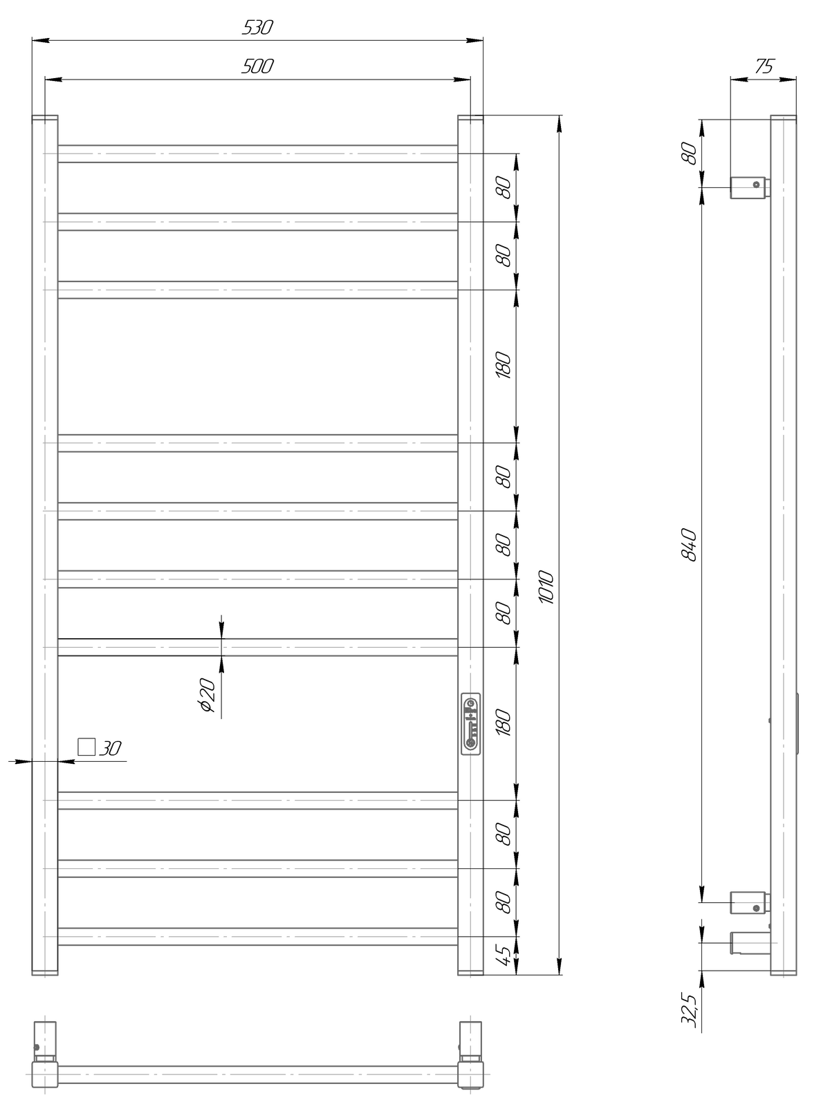 Ladder Lux 10 Black