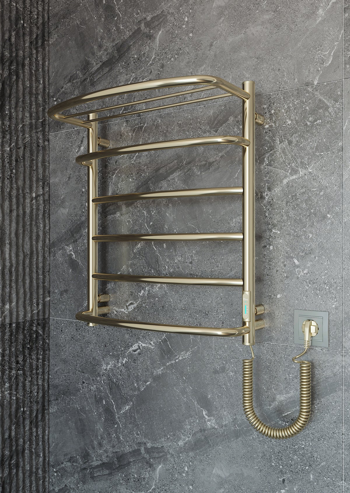 Cascade with Shelf 6 Gold