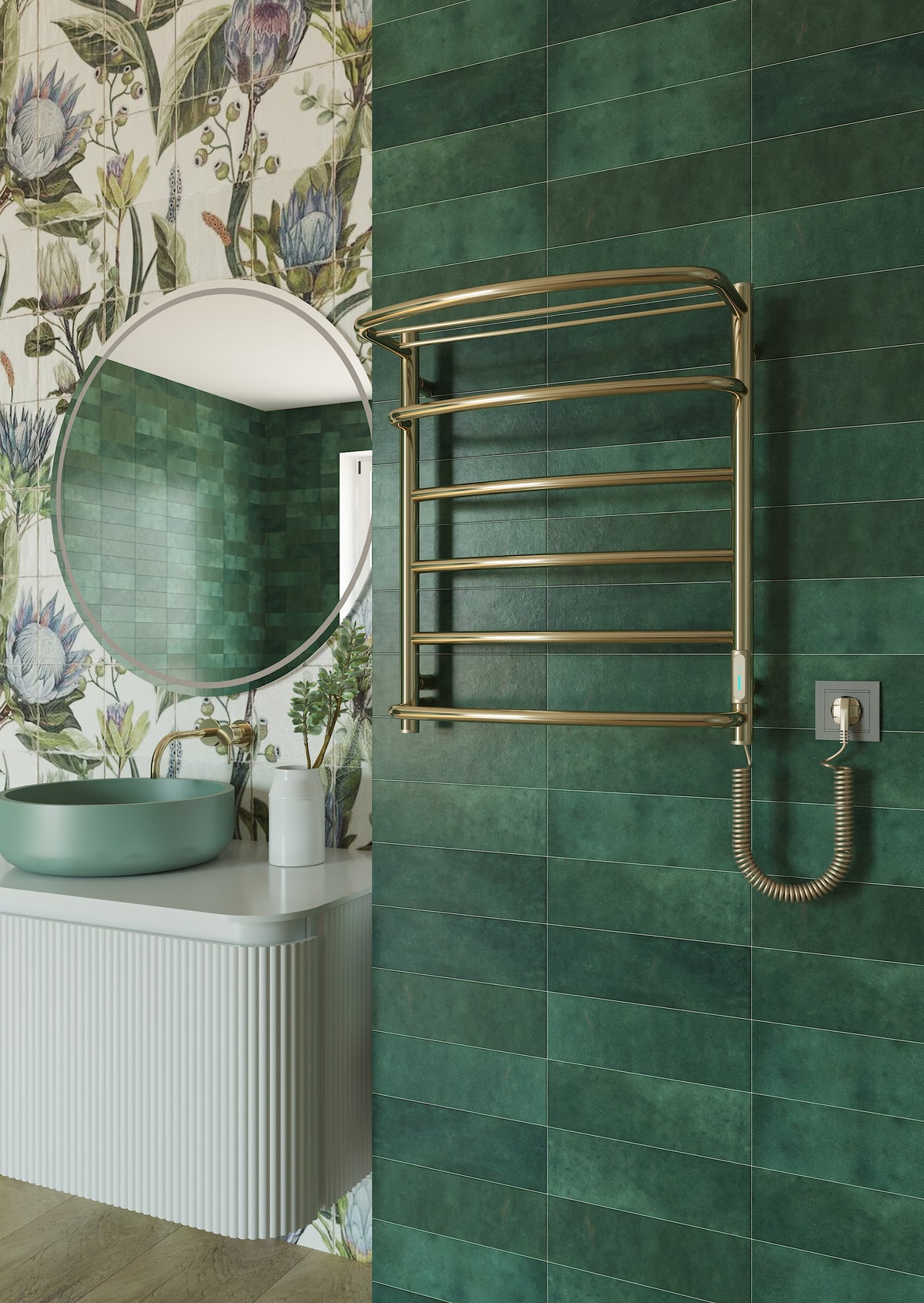 Cascade with Shelf 6 Gold