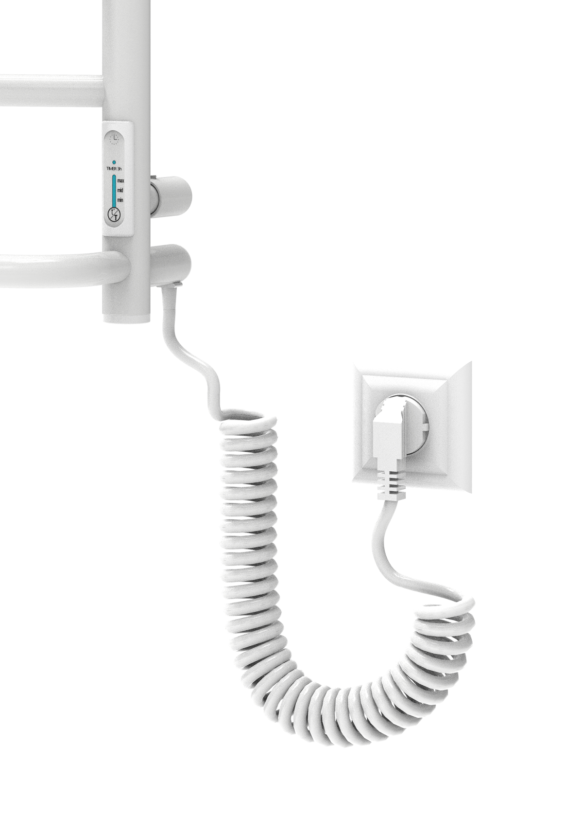 Cascade with Shelf 6 White