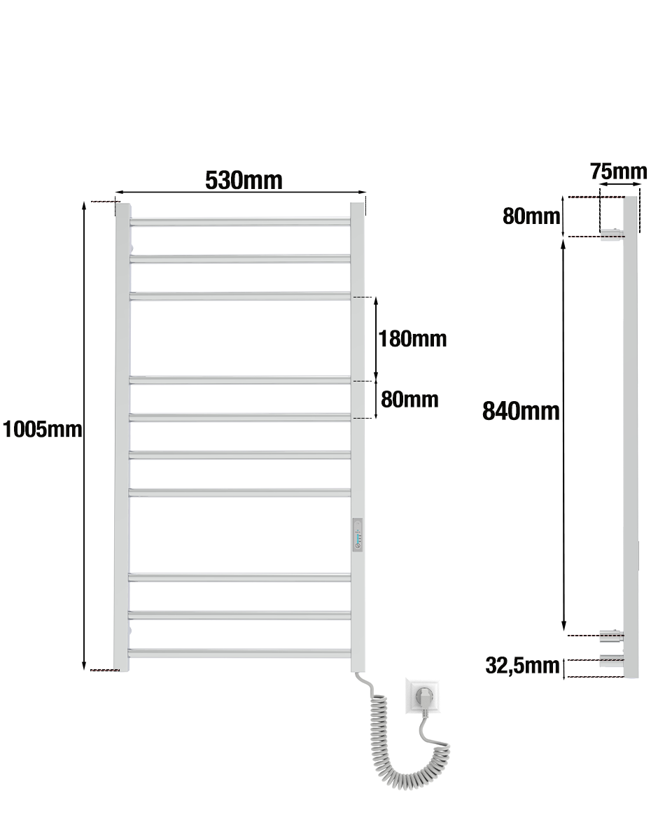 Ladder Lux 10 Chrome