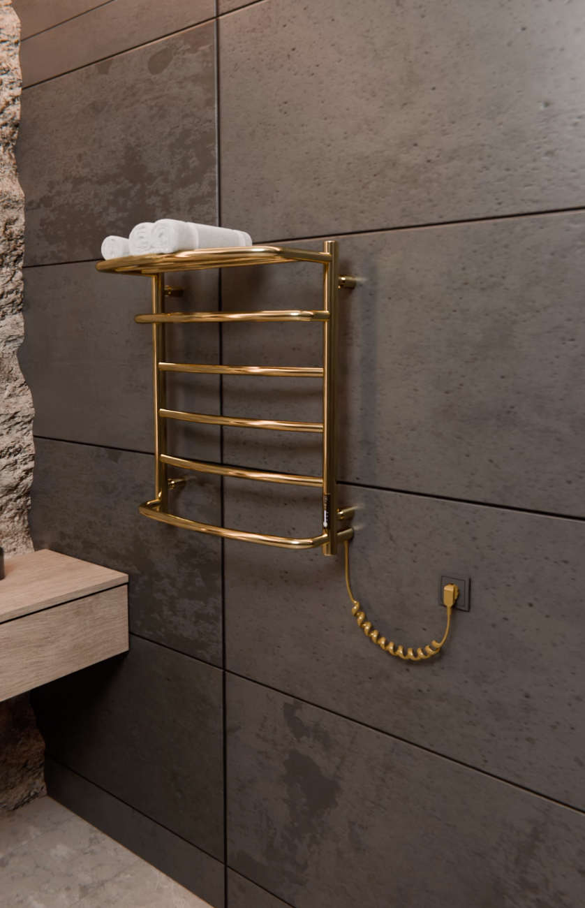 Cascade with Shelf 6 Gold