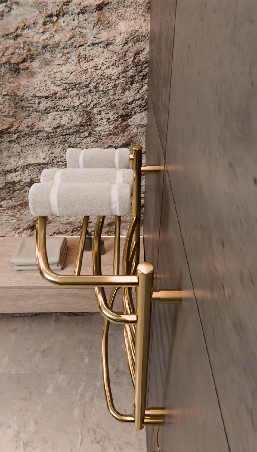 Cascade with Shelf 6 Gold