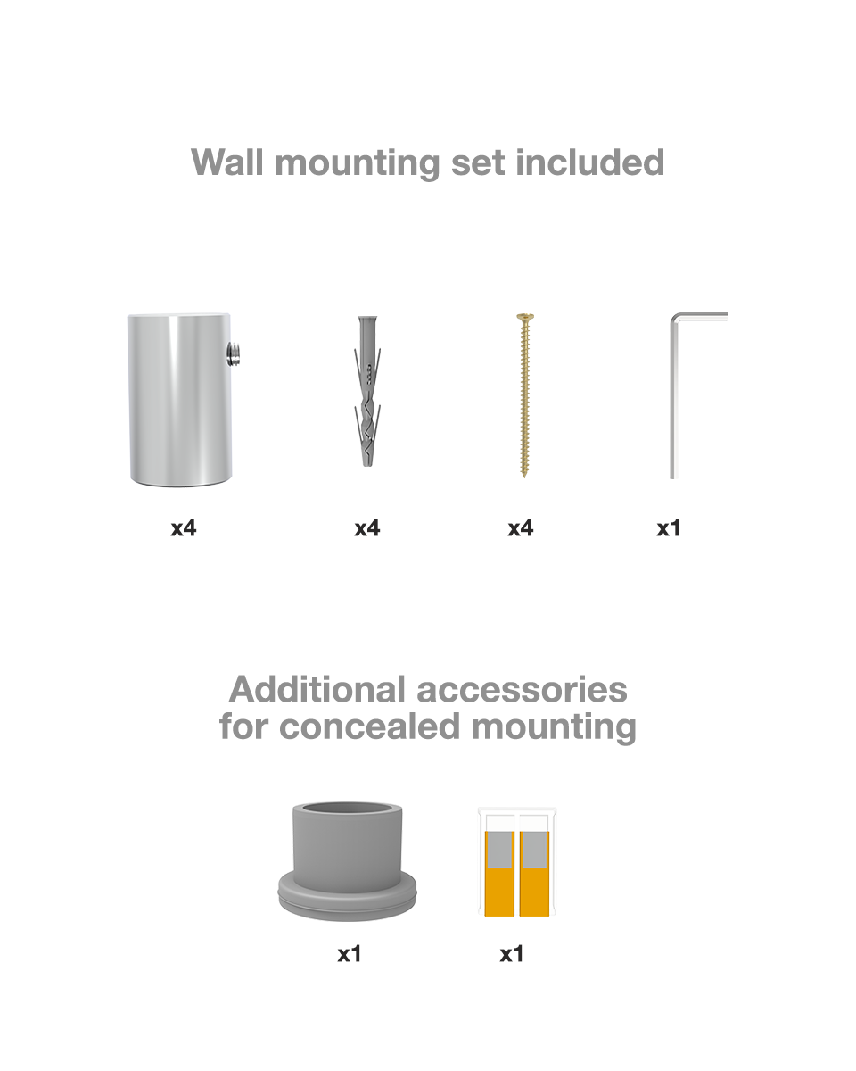 Kaskáda s poličkou 6 Chrome