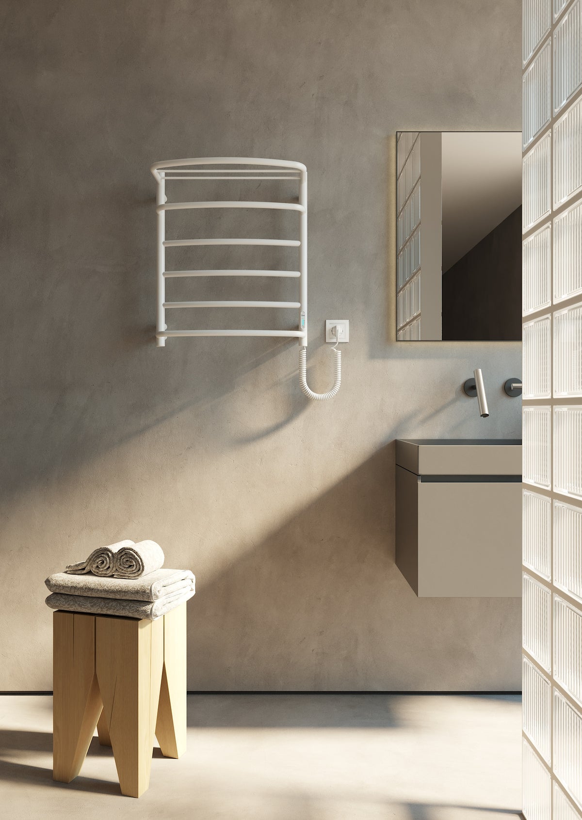 Cascade with Shelf 6 White